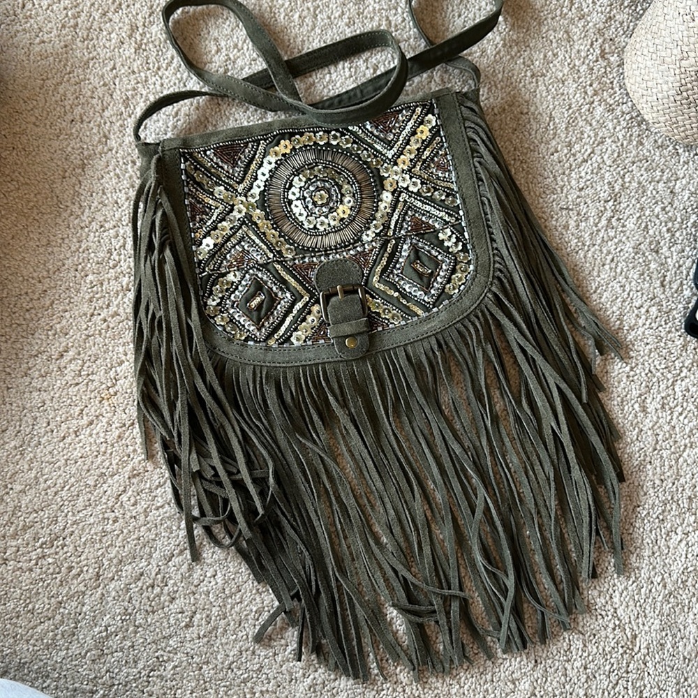 Big Buddha fringe purse